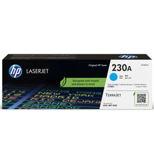 Tóner HP 230A, W2301A, Cian